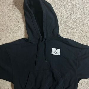 Jordan Black Hoodie with logo